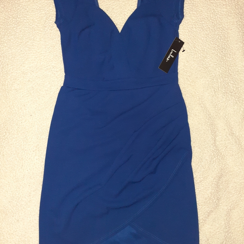 Blue Lulu's Mini Dress. Size Medium